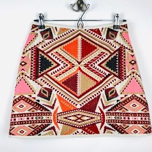 TopShop ‘Desert Traveler’ Jacquard Miniskirt- Sz 6